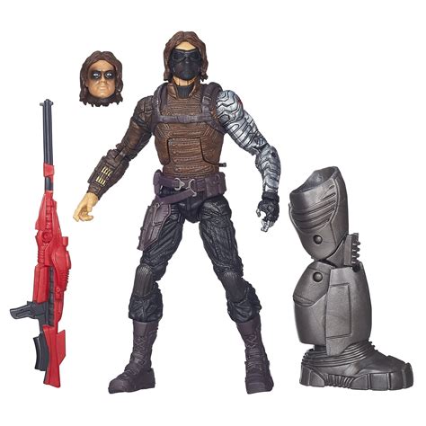 MARVEL Legends Series 6 Winter Soldier James Barnes/Bucky Accessories Build-a-Figure Premium ...