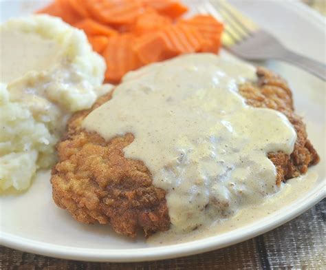 Country Fried Steak with Creamy Gravy - Onion Rings & Things