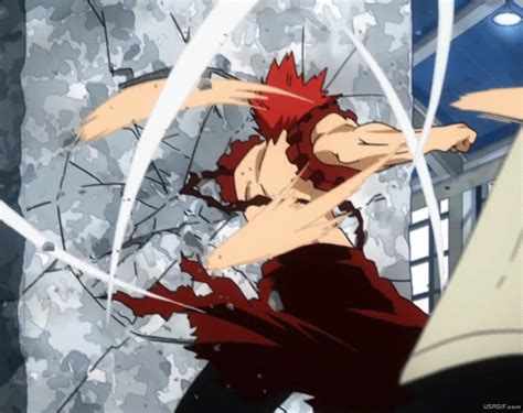 Kirishima Eijiro Beating Stone GIF Animation