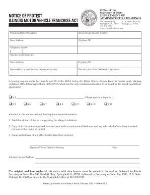 IL DAH A-17.1 2007-2024 - Fill and Sign Printable Template Online