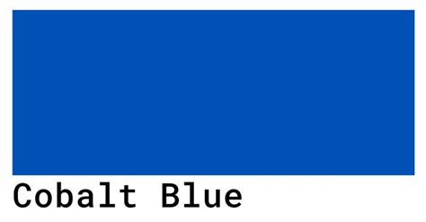 Cobalt Blue Color Codes - The Hex, RGB and CMYK Values That You Need ...