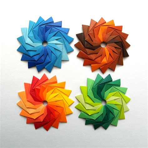 rainbow collection | Origami design, Geometric origami, Rainbow origami