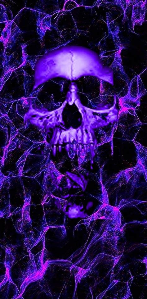 Purple Skull, Black and Purple Skull HD phone wallpaper | Pxfuel