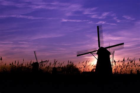 Windmill - Sunset - Kinderdijk - Holland | Windmill - Sunset… | Flickr