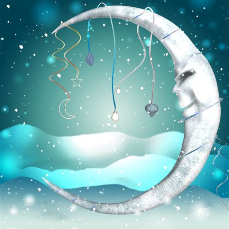 Fantasy Art Winter Moon Background Free Stock Photo - Public Domain Pictures