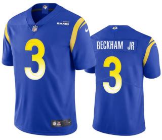 Men's Los Angeles Rams #3 Odell Beckham Jr. 2021 Vapor Untouchable Limited Stitched Football ...