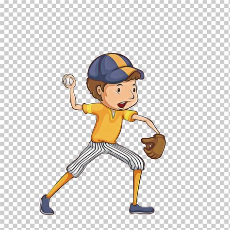 Cartoon Baseball Player Baseball Throwing A Ball Basketball Player PNG, Clipart, Ball, Ball Game ...