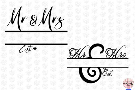 Modern Wedding Split Monogram Bundle EPS SVG DXF JPG PNG By CoralCuts | TheHungryJPEG