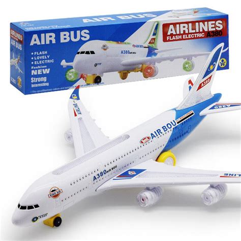 KIDSTHRILL Kids Airplane Toy, Bump Go Airplane Toys W/ Flashing ...