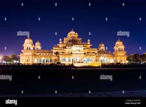 Albert Hall Jaipur at night Stock Photo - Alamy