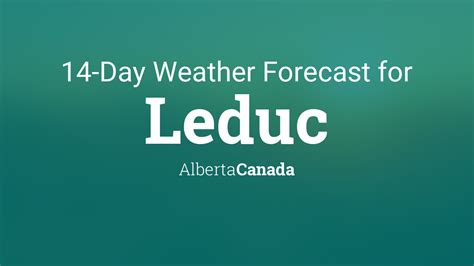 Leduc, Alberta, Canada 14 day weather forecast