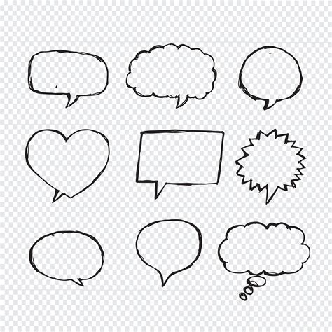 Speech Bubble Sketch hand drawn 638739 Vector Art at Vecteezy