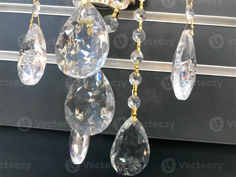 Crystal chandelier close-up. Glamour background with copy space 13609321 Stock Photo at Vecteezy