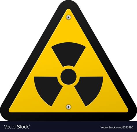 Nuclear Radiation Symbol Royalty Free Vector Image