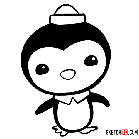 How to Draw Peso: The Brave Penguin from the Octonauts Crew