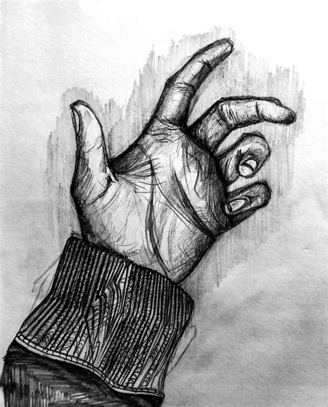 Hand (Freehand Drawing) by madhavkohliart on DeviantArt