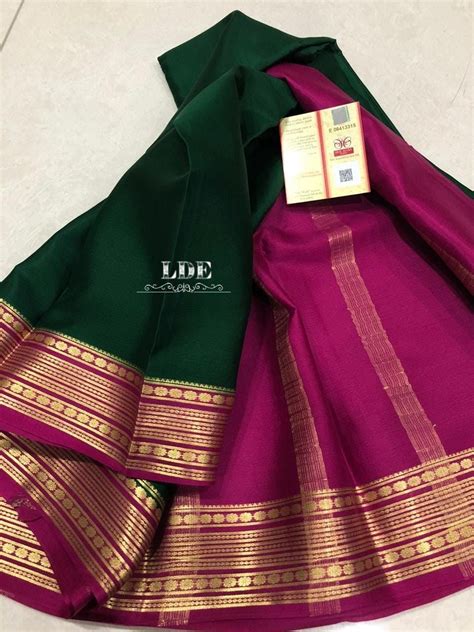 Pure Mysore Silk Crepe Sarees