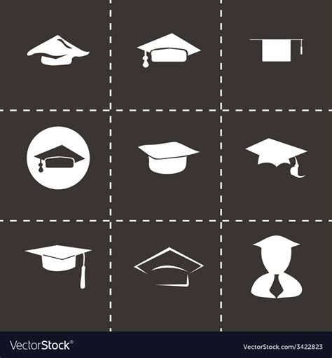 Academic icon set Royalty Free Vector Image - VectorStock