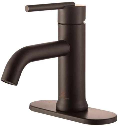 HOMELODY Single Handle Bathroom Faucet with 1 or 3 Holes, for Single Hole Vanity, RV, Lavatory ...