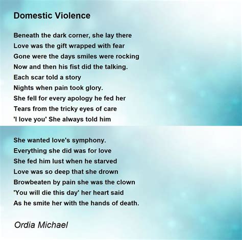 Best poems about domestic violence