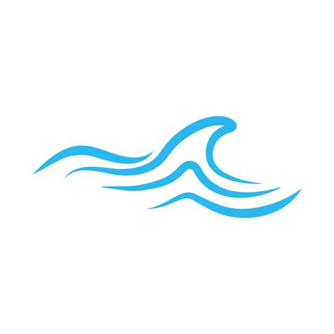 blue water wave line icon in the sea 14630917 PNG