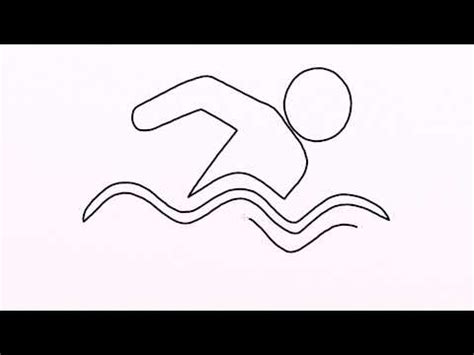 Drawing Of A Person Swimming at PaintingValley.com | Explore collection of Drawing Of A Person ...