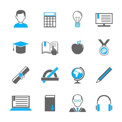 Free Vector | Simple education icons