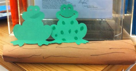 Frogs on log craft | Preschool crafts, Crafts, Novelty