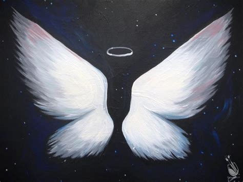 Painting with a Twist | Angel wings art, Angel wings painting, Wings art