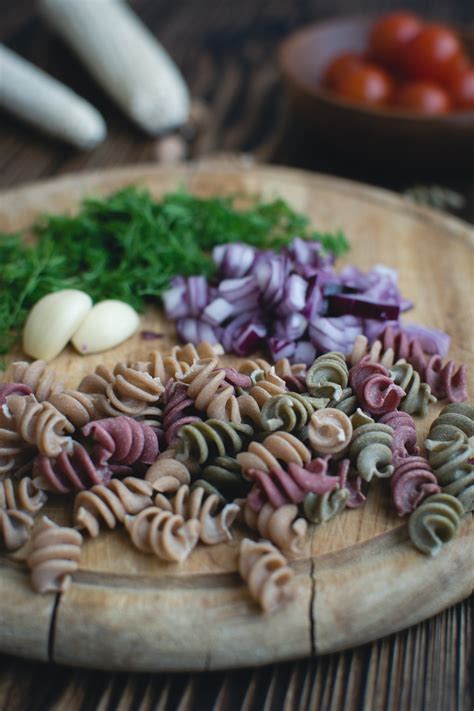 Free Images : dish, cuisine, ingredient, produce, fusilli, pasta salad, recipe, vegetarian food ...