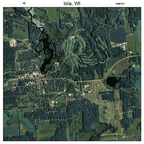 Aerial Photography Map of Iola, WI Wisconsin