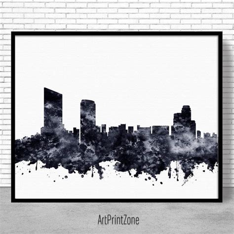 Grand Rapids Print Grand Rapids Skyline Grand Rapids Michigan | Etsy | City skyline art, City ...