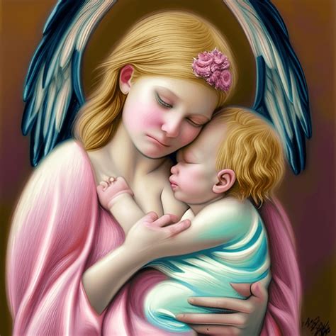 Baby Angel Pastel Art · Creative Fabrica