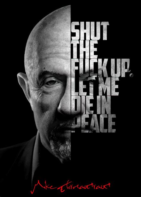 'Mike Ehrmantraut' Poster by BnWDesigner | Displate | Breaking bad, Better call saul breaking ...