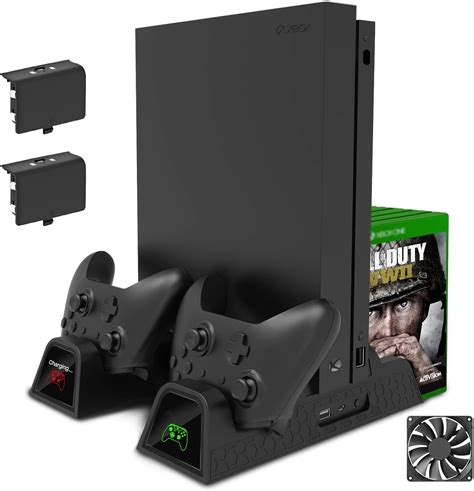 Amazon.com: FastSnail Vertical Stand for Xbox One X/Xbox One S/Xbox One with Cooling Fan ...