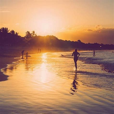 Noosa Main Beach at sunset brings a whole new meaning to the term ...