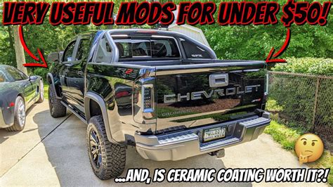 Chevy Colorado Mods for Under $50 AND Is A Ceramic Coating Worth It?! - YouTube