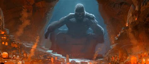 Kong Skull Island Concept Art Features an Ape Who Was Almost More of a Literal King