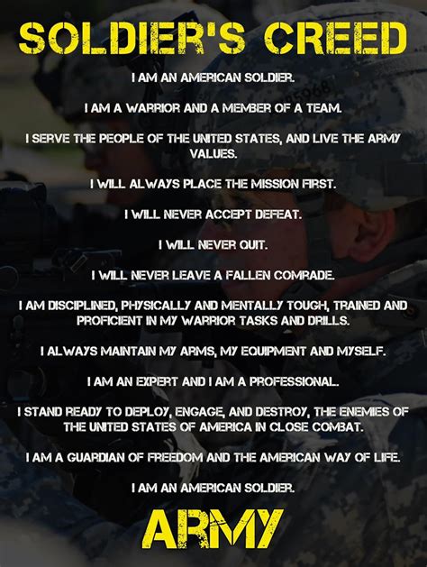 Army Infantry Creed » Top Defense Systems