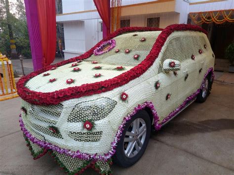 Wedding #car #decoration with fresh #flower 🚗 💖 🌸 Get a Fantastic # ...