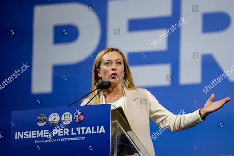 Leader Fratelli Ditalia Giorgia Meloni Rome Editorial Stock Photo - Stock Image | Shutterstock