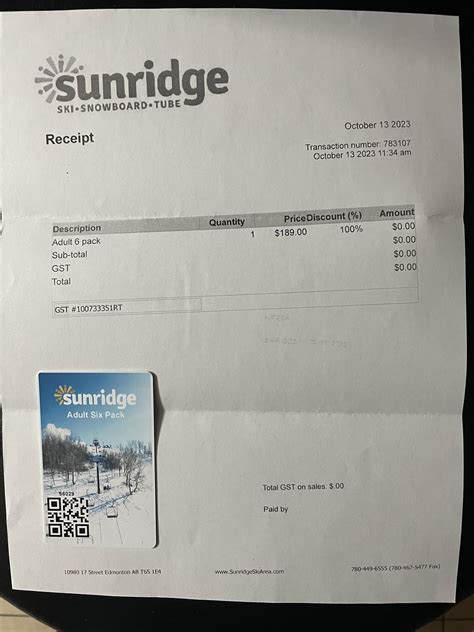 Sunridge Ski Hill Voucher - SCARS