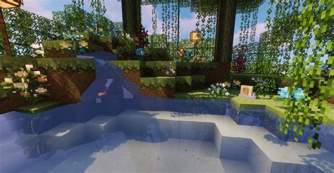 flower garden + little waterfall Minecraft Map