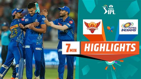 Watch MI Vs SRH Highlights Video Online(HD) On JioCinema