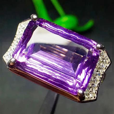 Amethyst ring Men rings Natural real amethyst 925 sterling silver Free shipping 10*14mm 7.3ct ...