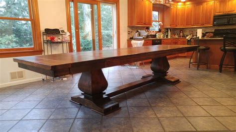 Custom Made Extendable 9ft. - 12ft. Hand Crafted Dining Table by PAUL'S GREEN BARN ;TRADITIONAL ...