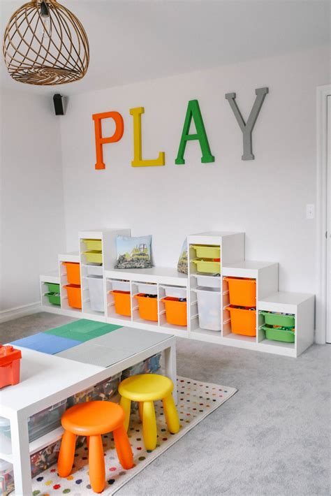 IKEA Inspired Bright White Modern Play Room - Simply Every