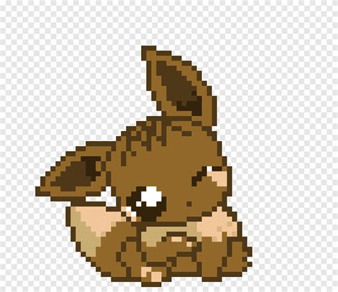 Pixel art eevee chibi, pixel art, diverso, mamífero png | PNGEgg