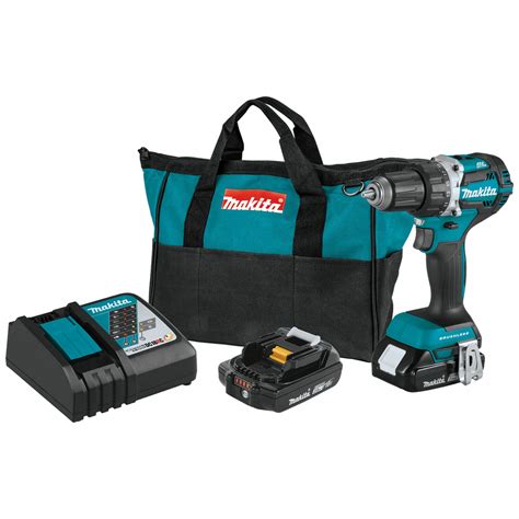 MAKITA, 18V DC, Compact Premium, Drill Kit - 53KJ82|XFD12R - Grainger