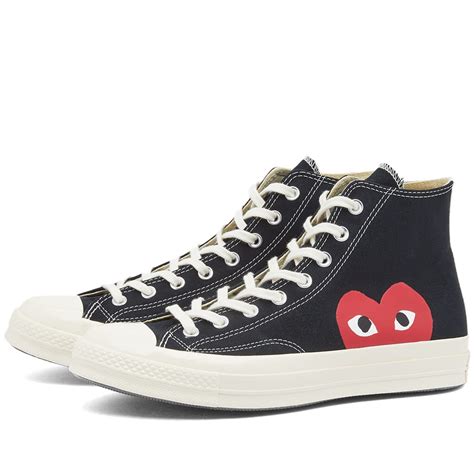 Comme des Garcons Play x Converse Chuck Taylor 1970s Hi Black | END. (GB)